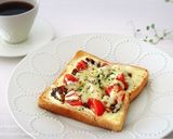 パパッと♪5分で朝ごはん♡さば缶トースト作り方3写真