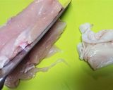 改良版！簡単！【大葉チーズ＆磯辺鶏ハム】作り方1写真
