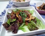 牛肉の味噌炒め on サニーレタス作り方6写真