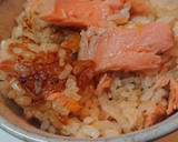 節約！目指せ釜めし♪鮭の炊き込みご飯！作り方6写真