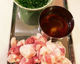 スタミナ！ニンニク豚肉ごろごろ炒飯作り方1写真