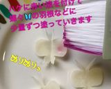 簡単】キャラ弁 ピンクチップ 蝶・桜作り方9写真