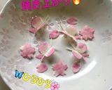 簡単】キャラ弁 ピンクチップ 蝶・桜作り方15写真