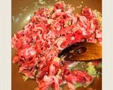 豚こまとオクラの食べラー炒め丼♬作り方5写真