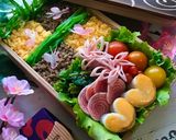 簡単】キャラ弁 ピンクチップ 蝶・桜作り方18写真