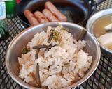 塩麹でわらびの炊き込みご飯☆作り方3写真