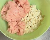 鶏胸ひき肉と豆腐のネギ塩つくね風!作り方2写真