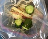 きゅうりと茗荷の合えもの(豆腐にのせて)作り方4写真