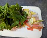 栄養豊富で鮮やか◎スイスチャードのナムル作り方1写真