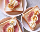 いつもと違ったハムandエグチトースト作り方1写真