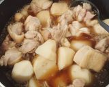 里芋と鶏肉の煮物作り方3写真