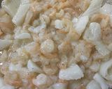 オイスター味の海老チリ(イカ入り)作り方5写真