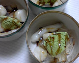 黒みつ白玉寒天抹茶アイス添え作り方6写真