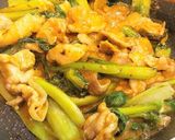 【濃い味】豚こまのチリ味噌炒め作り方6写真