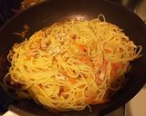 新ゴボウと春にんじんのきんぴらパスタ作り方6写真