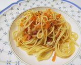 新ゴボウと春にんじんのきんぴらパスタ作り方7写真
