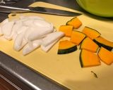 甘くておいしい！牛肉とかぼちゃの炒め物作り方1写真