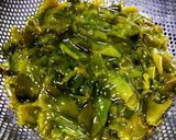 湯通しめかぶとかき玉のお味噌汁♪作り方1写真