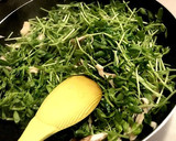 まいたけと豆苗の卵とじ作り方3写真
