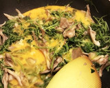 まいたけと豆苗の卵とじ作り方4写真