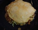 お好み焼き屋の広島焼き(鶏肉ver.)作り方13写真