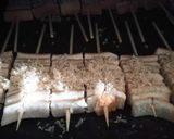 パン耳串焼きのシュガートースト♪作り方1写真