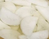 鶏肉とマイタケの玉子とじうどん鍋作り方1写真