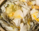 鶏肉とマイタケの玉子とじうどん鍋作り方4写真