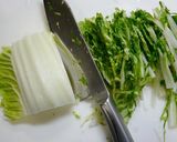 簡単！白菜のチーズ肉巻き☆梅醤油炒め作り方1写真
