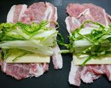 簡単！白菜のチーズ肉巻き☆梅醤油炒め作り方2写真