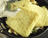 小松菜と薄揚げと新玉ねぎの塩焼きそば作り方3写真