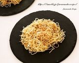 菜の花と豚肉の広島風お好み焼き作り方3写真