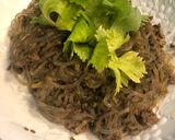 高菜そぼろ春雨の辛〜いスープ作り方1写真