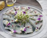 旬魚のカルパッチョ生スピルリナソース作り方4写真