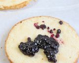 ブルベリポーネ❧デコレーションケーキ作り方16写真