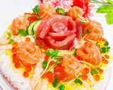 お誕生日に♪ちらし寿司ケーキ作り方2写真