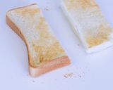 【離乳食中期】ミルクパンがゆいちご味作り方1写真