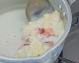 【離乳食中期】ミルクパンがゆいちご味作り方3写真