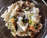 納豆とお好み焼き風卵焼きのご飯作り方4写真