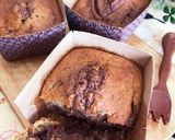 チョコとバナナの♡マーブルパウンドケーキ作り方7写真