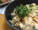 卵と豆腐でお出汁丼作り方6写真