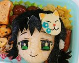 鬼滅の刃♪キャラ弁♪真菰ぺたん娘Vr♪作り方18写真