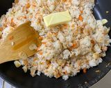 あまったご飯で簡単！ガーリックライス！！作り方5写真