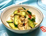 鶏胸肉と胡瓜のピリ辛中華和え☆作り方4写真