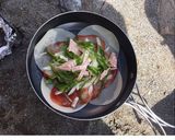 山でもパーティー簡単餃子ピザ作り方3写真