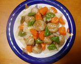 ヘルシー！にんにく肉団子の甘酢炒め風！作り方6写真