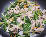 簡単！ほうれん草のバター醤油カレー炒め作り方4写真