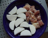 大根と鶏肉のとろーり煮物作り方1写真