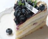 ブルベリポーネ❧デコレーションケーキ作り方32写真