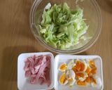 春キャベツとたまごの粒マスタードサラダ作り方1写真